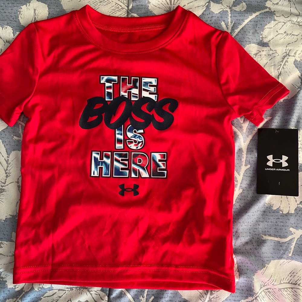 Under Armour Red Short Sleeve Performance Tee